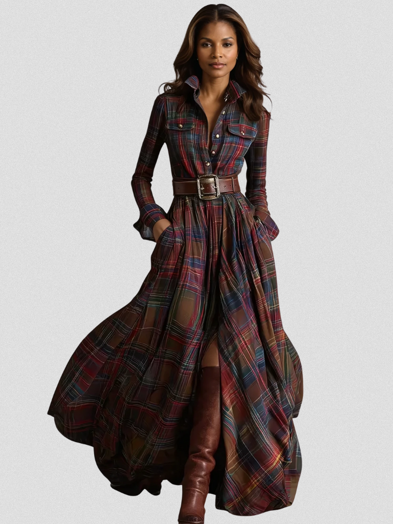 CHARLOTTE - VINTAGE FLOW MAXI DRESS