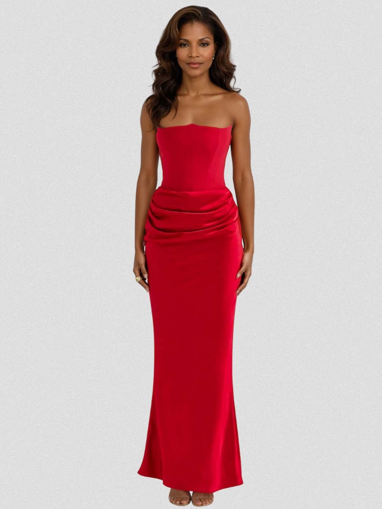 OLIVIA - CRIMSON GOWN