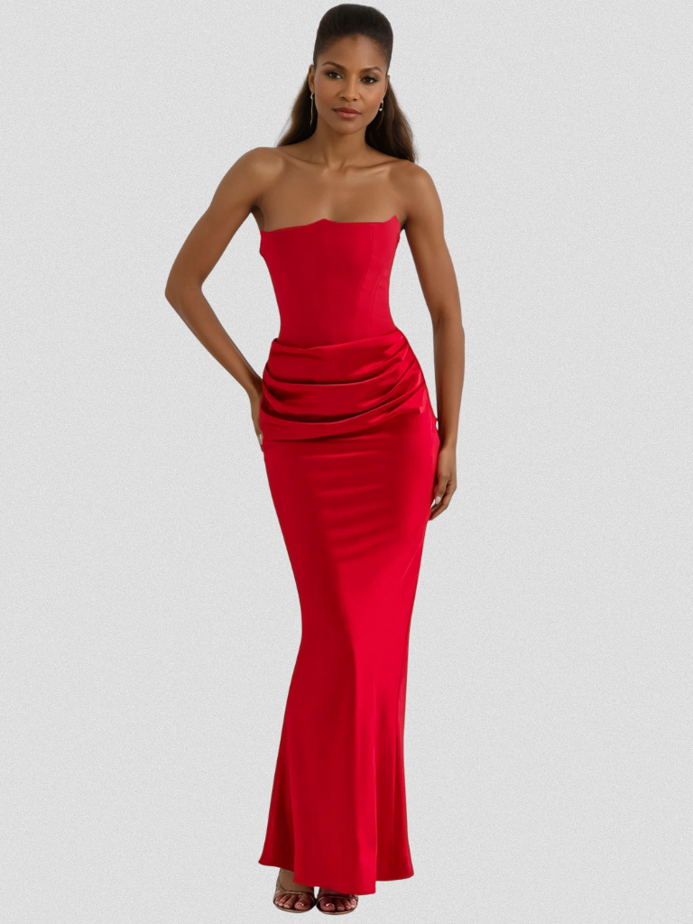 OLIVIA - CRIMSON GOWN
