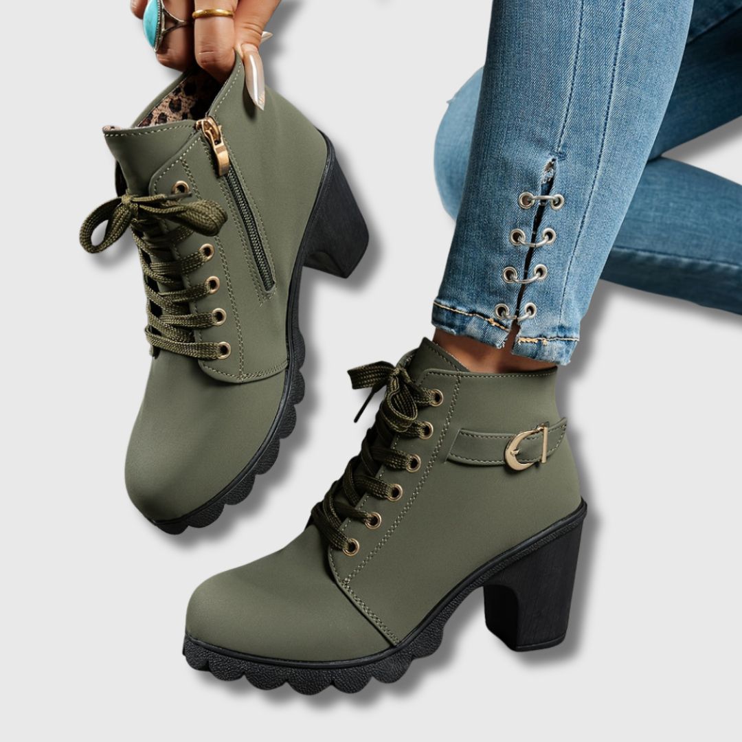 Helena - Heeled Ankle Boots