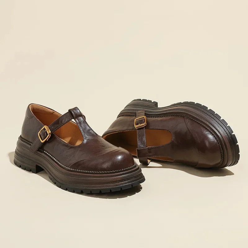 Chiara - Elegant Mary Jane Shoes in High-Quality Leather