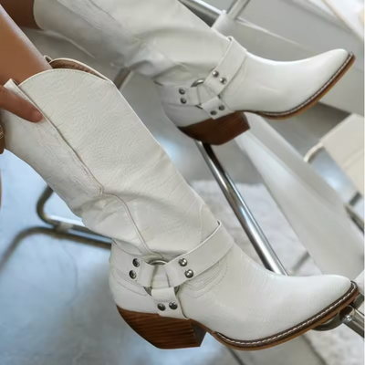 Diane - Stylish Cowhide Boots