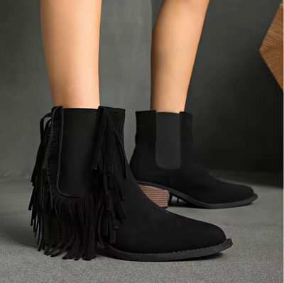 Monroe® | Luxury Fringe Ankle Boots