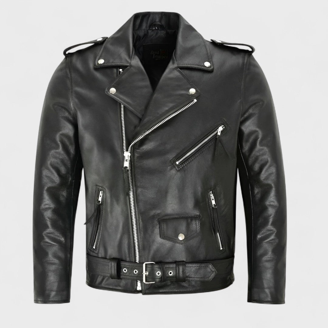 Austin - Classic Biker Leather Jacket