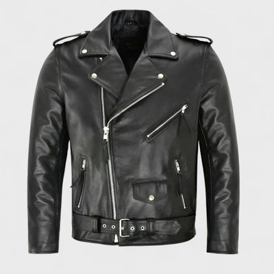 Austin - Classic Biker Leather Jacket