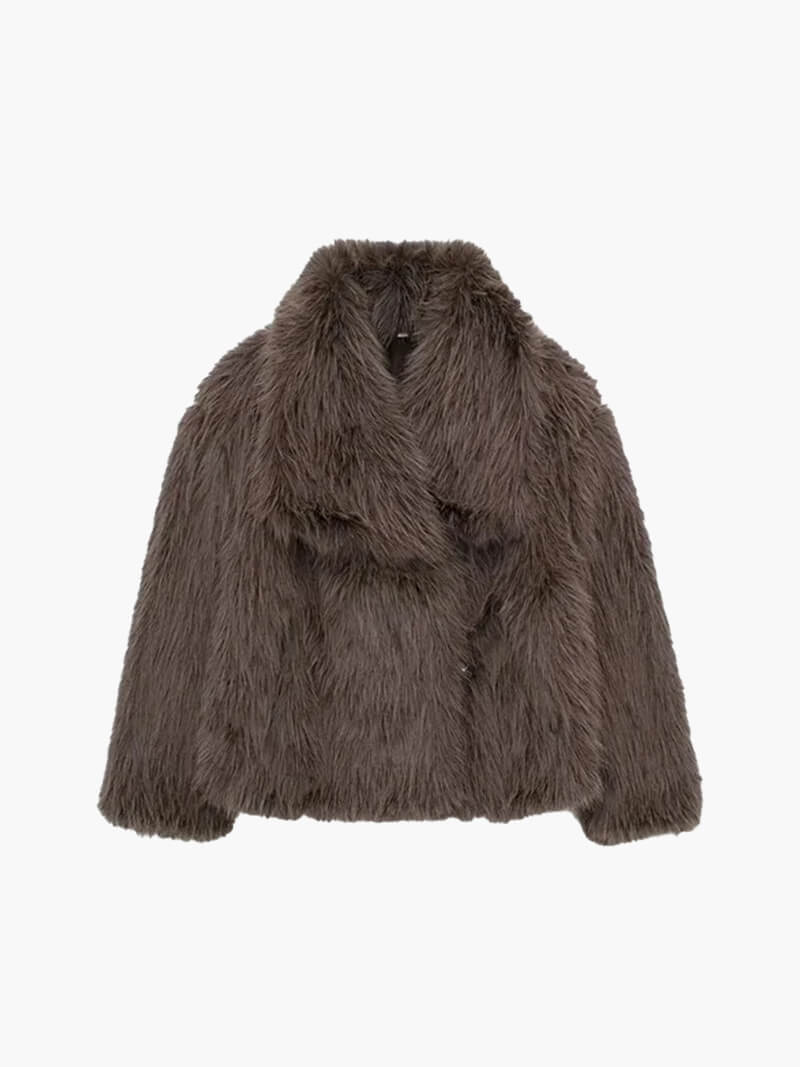 Jenna Synthetic Fur Coat