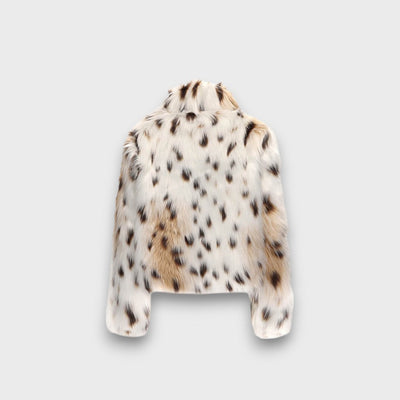 Leoline – Faux Fur Jacket with Animal Design