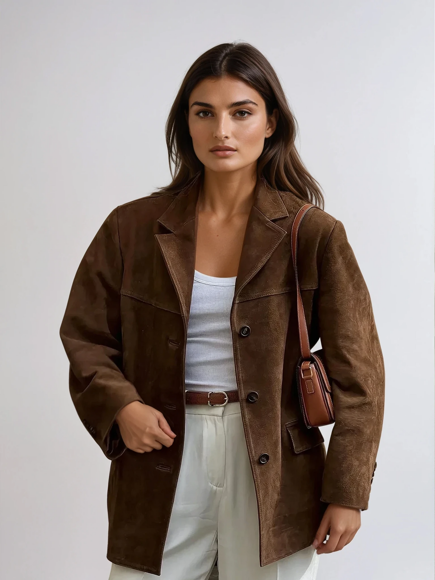 FIORA - Suede Blazer Jacket