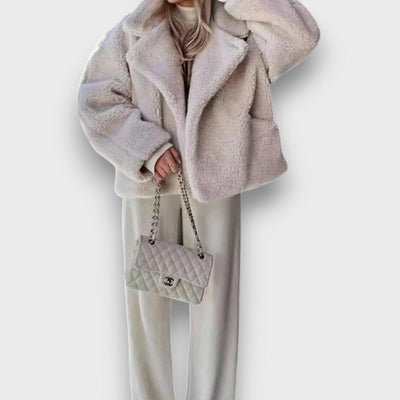 Elvianne – Jacket with a Wide Collar