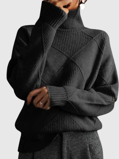 Marceline™ – Warm Textured Knit Sweater