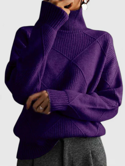 Marceline™ – Warm Textured Knit Sweater