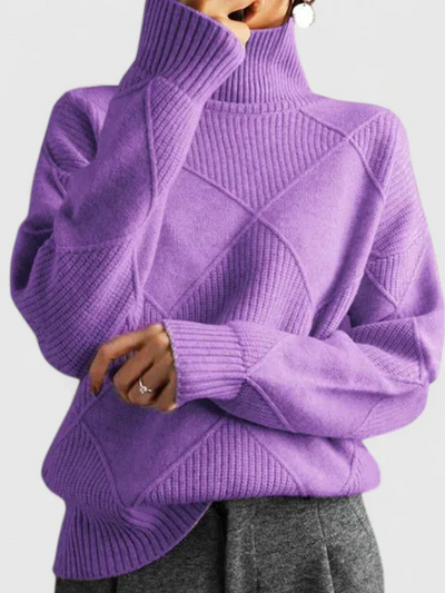 Marceline™ – Warm Textured Knit Sweater