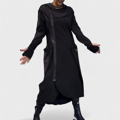 Mana - Long zip-up hoodie in lightweight and breathable fabric