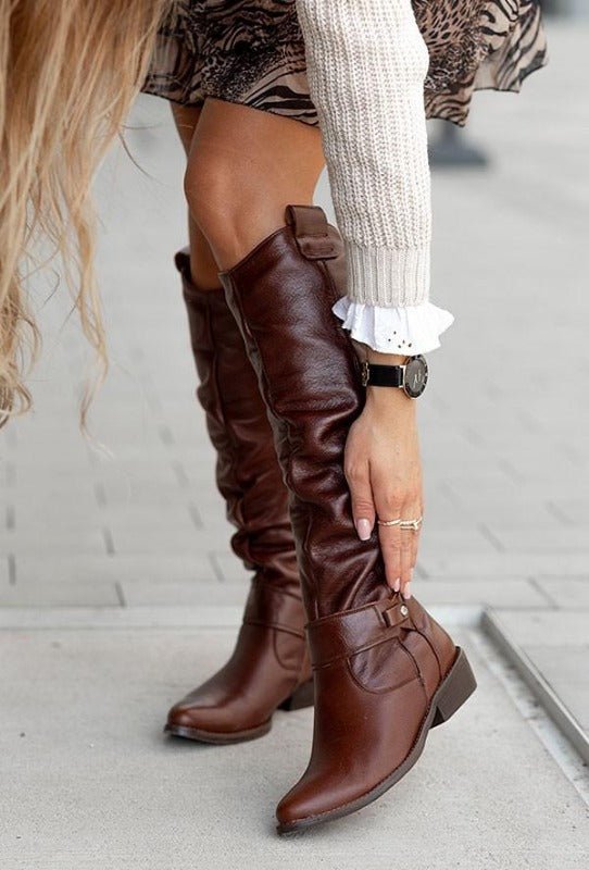 Olivia - Chic Knee-High Boots