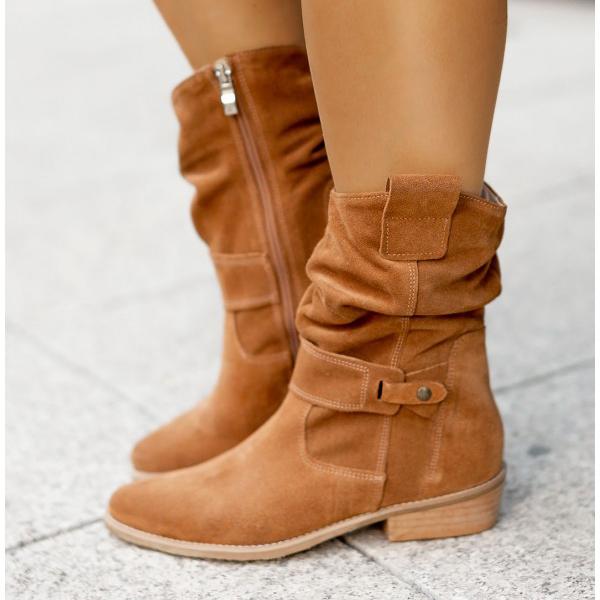 Elizabeth - Slouchy Suede Boots