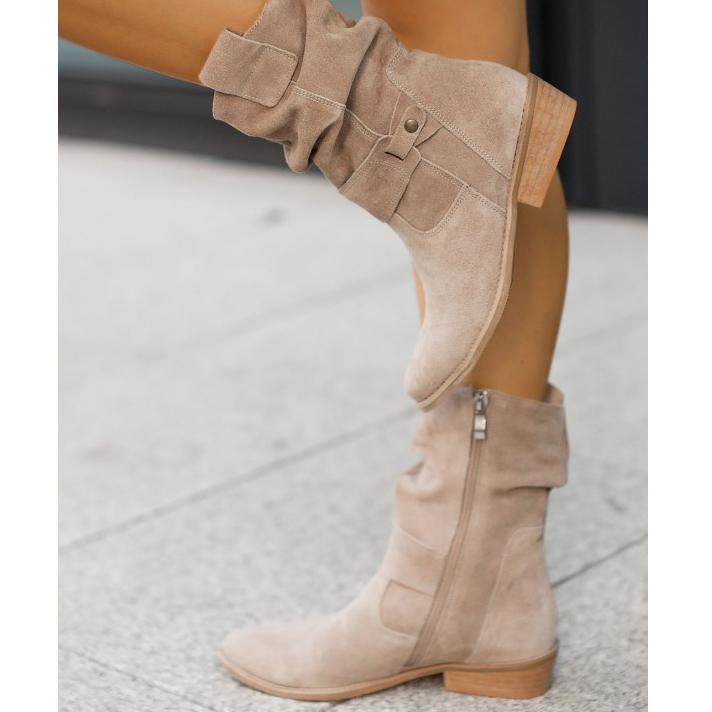 Elizabeth - Slouchy Suede Boots
