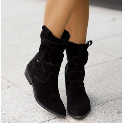Elizabeth - Slouchy Suede Boots