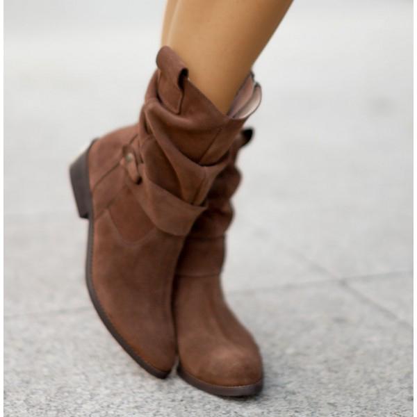 Elizabeth - Slouchy Suede Boots