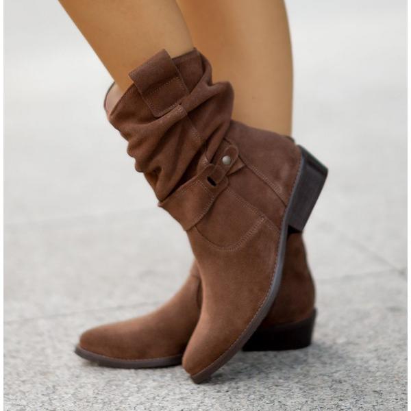 Elizabeth - Slouchy Suede Boots