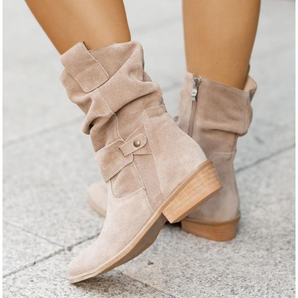 Elizabeth - Slouchy Suede Boots