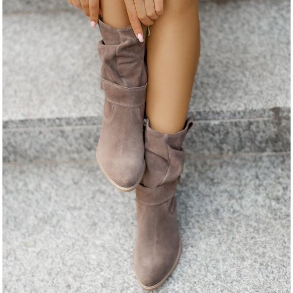 Elizabeth - Slouchy Suede Boots