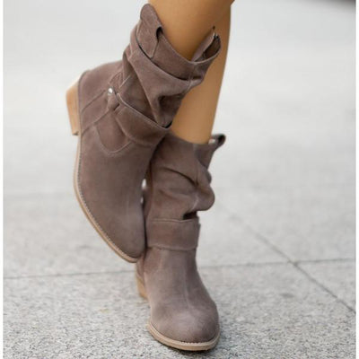 Elizabeth - Slouchy Suede Boots