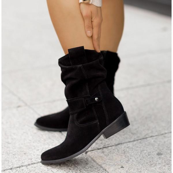 Elizabeth - Slouchy Suede Boots