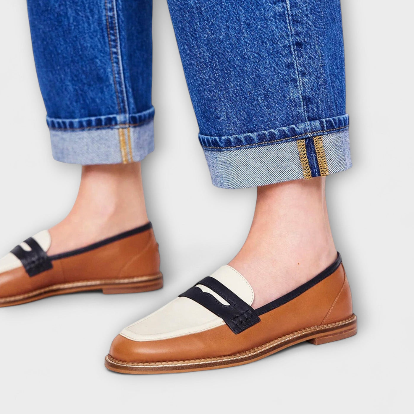 Océane™ | Brown Round Toe Moccasin