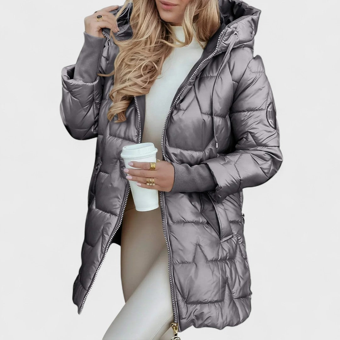 Nolwen - Elegant Winter Coat with Hood