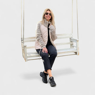 Nora - Women's Patchwork Knit Jacket