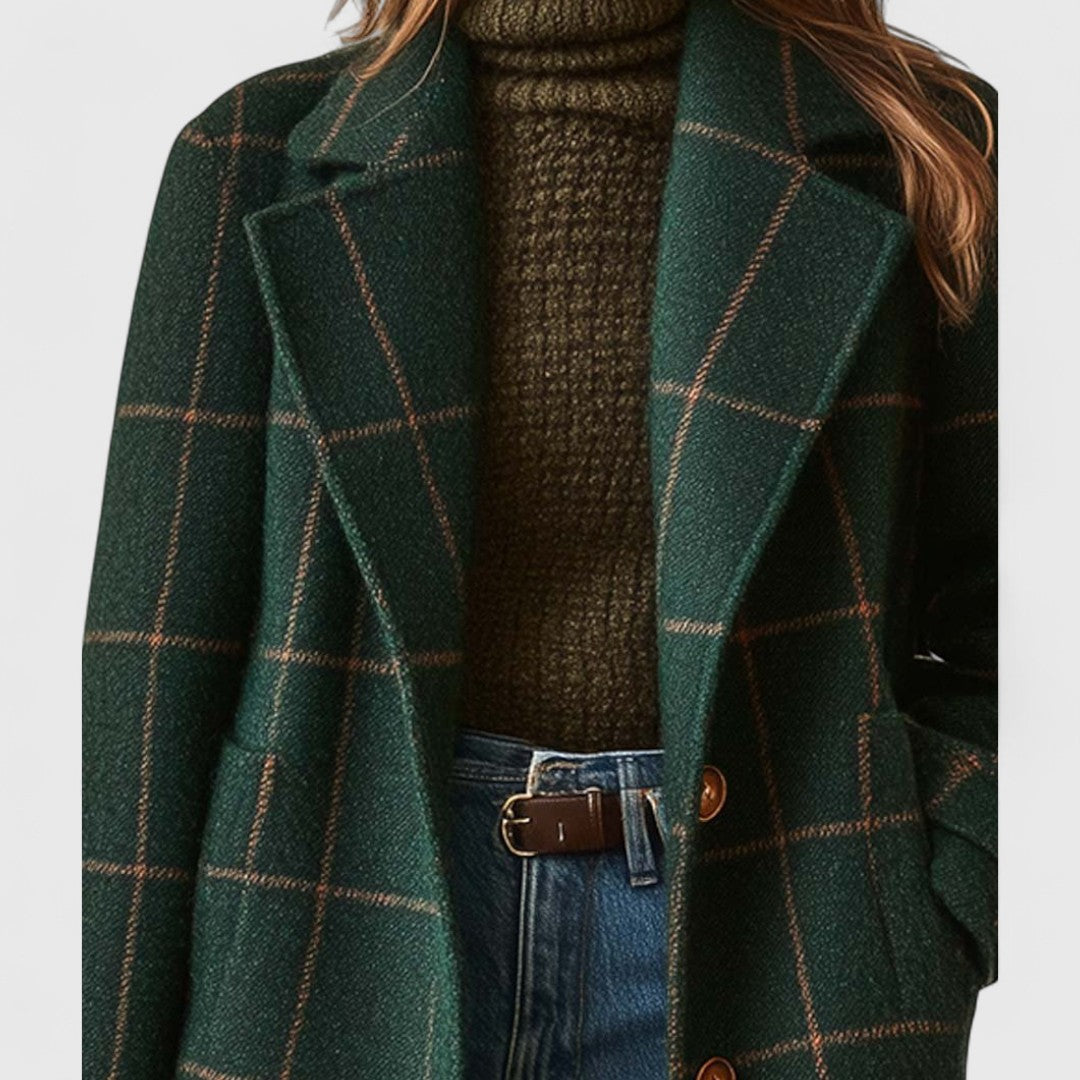 Fiona – Classic Checked Coat
