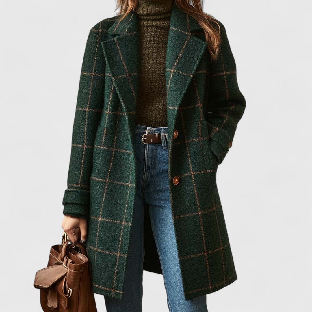 Fiona – Classic Checked Coat