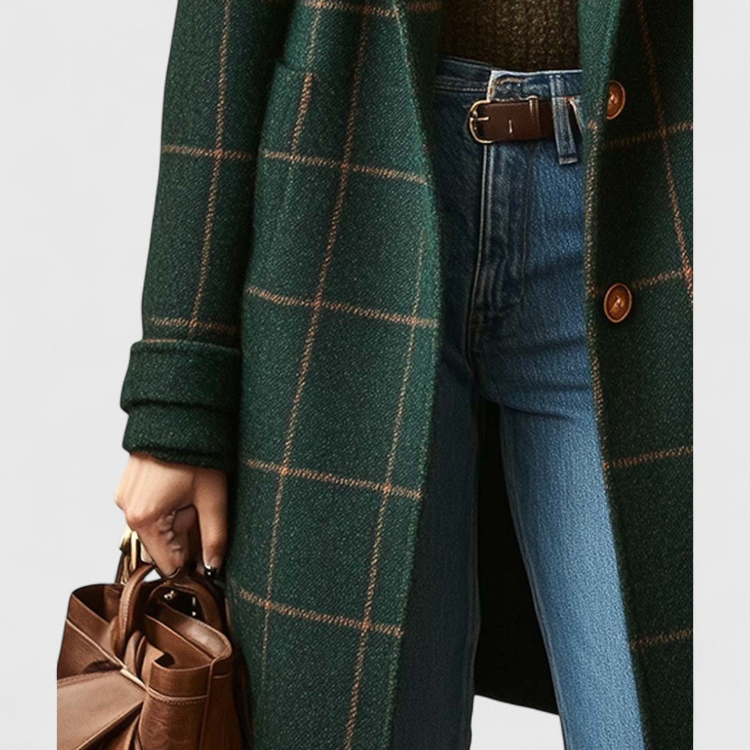Fiona – Classic Checked Coat