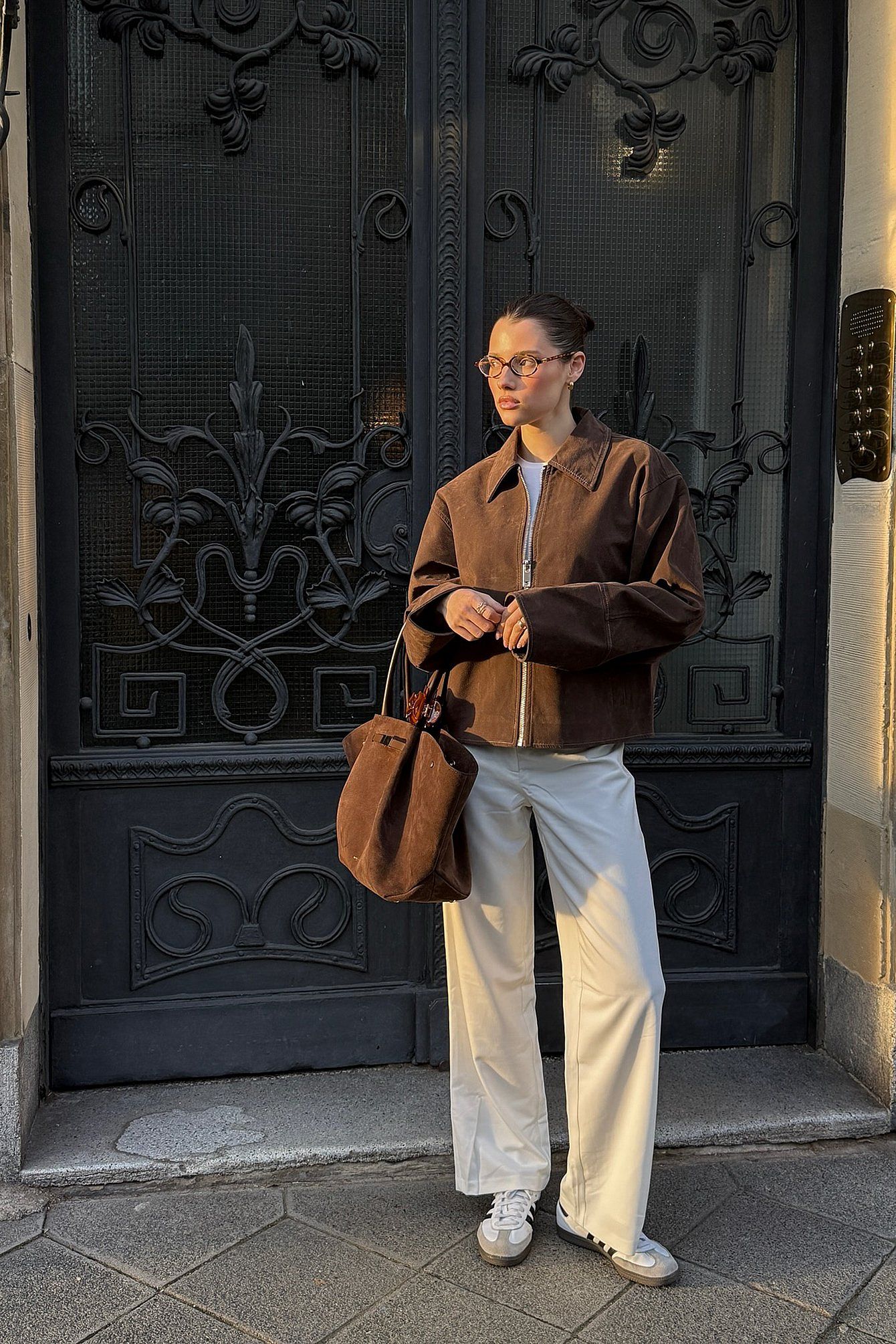 VALIRA Faux Suede Zip Jacket