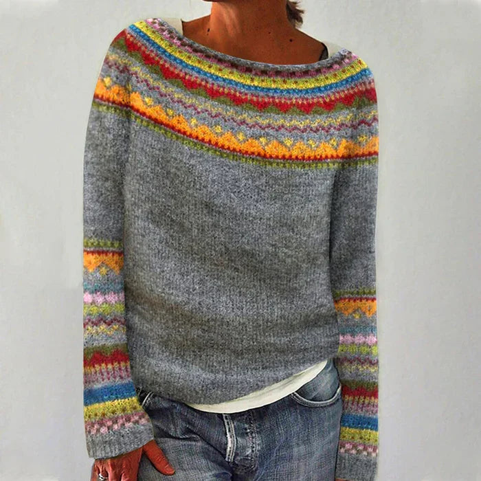 Laluna™ | Retro Knit Sweater